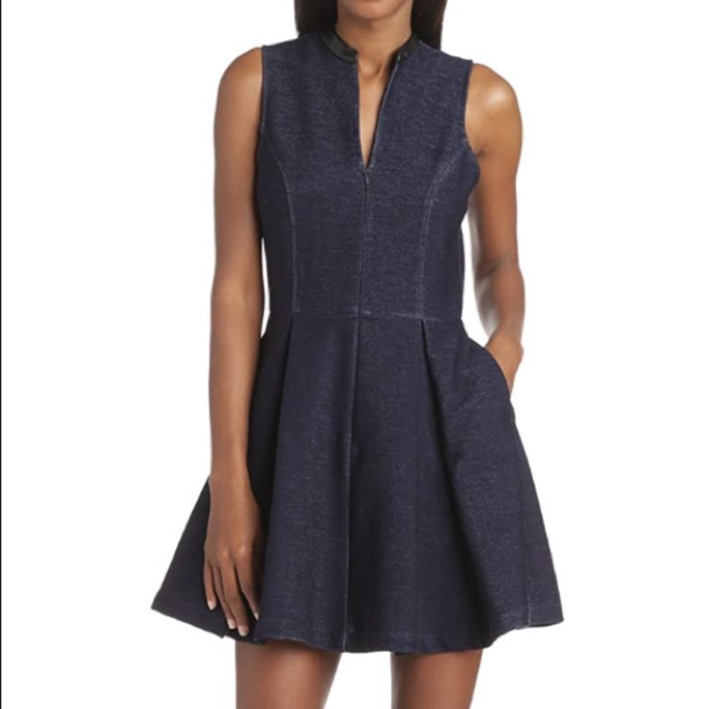 Dolce Vita Denim Style Zipper Front Dress